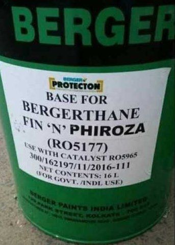 Berger Bergerthane Fin N Phiroza Pu Paint Storage: Room Temperature