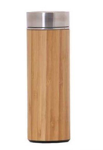 Natural Bamboo Stainless Steel Water Bottle