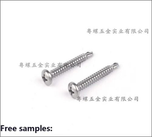 304 Stainless Steel Pan Head Cross Self Drilling Screws Head Size: 5