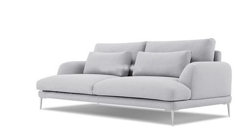 Handmade Fashion Indoor Furniture Fabric Sofa Set With Chrome Legs