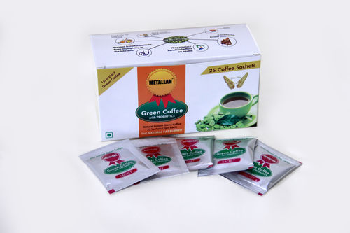 Metalean Instant Green Coffee Sachets With Probiotics