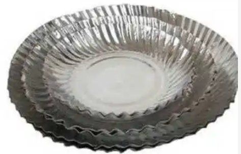 Round Silver Paper Plate Processing Type: Manuel