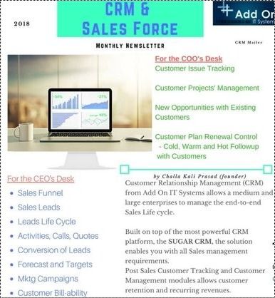 Addon Crm सॉफ्टवेयर सर्विस