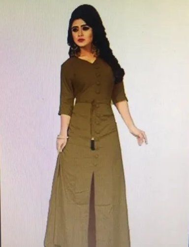 Available In Various Of Color Fancy Long Ladies Kurtis