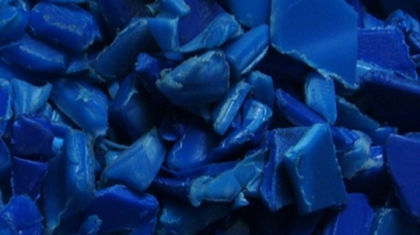 HDPE Blue Drum Flake