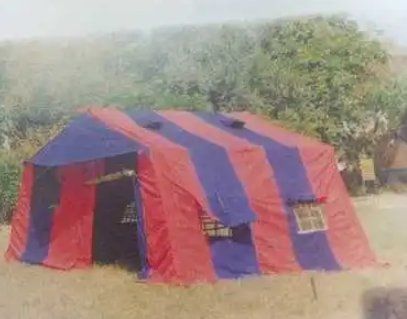 Blue And Red Color Tourist Tents Design Type: Customized