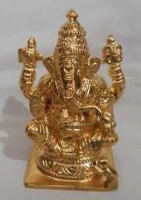 3 Inch Brass Ganesha Idol