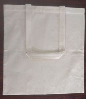 Cotton Shopping Bag - 38x42 cm | Plain Design, Fully Stitched, Washable, 100 GSM, Comfortable 32 cm Handles, Box Packing, Customizable, White Color, Ideal for Daily Use