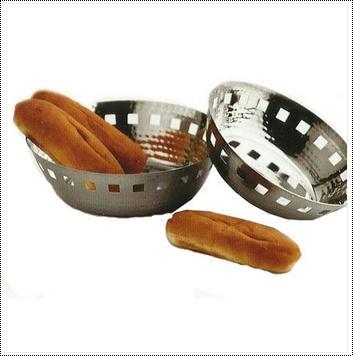 Stainless Steel Bread Basket - Premium Quality, Food Grade Material | Easy to Carry, Ideal for Home and Hotel Use