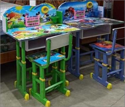 Eco-Friendly Wooden Kids Study Table Set