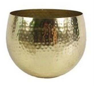 Polishing Brass Planter For Indoor Use