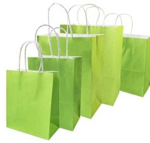 Green Plain Micro Paper Bag