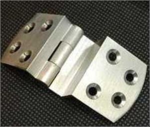 Silver Pure Aluminium Door Hinges