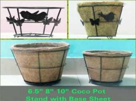 Coco Pot Stand with Base Sheet