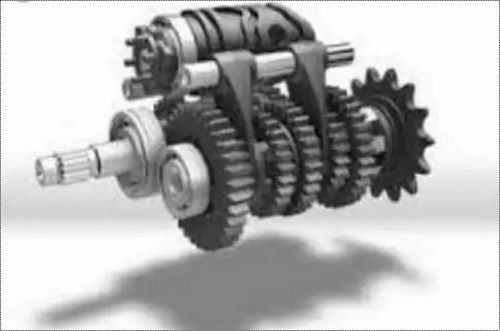 Silver Four Wheeler Steel Gear 