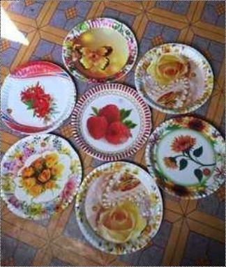 Printed Round Shape Paper Plates