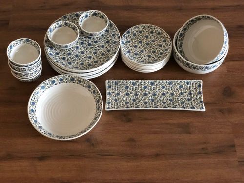 Stain Resistant Stoneware Dinner Set Handle Material: Fragile