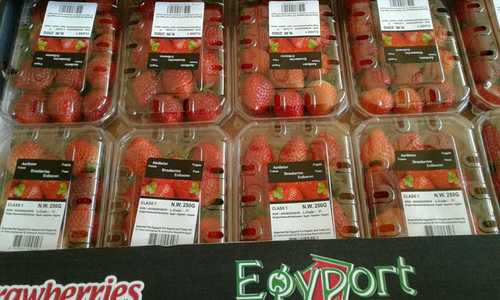 Red Strawberries With Packing 10X250Gm