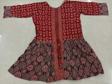 Black... Red Marun...Cream Kutchi Traditional Cotton Top