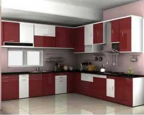 High Strength L Shape Modular Kitchen