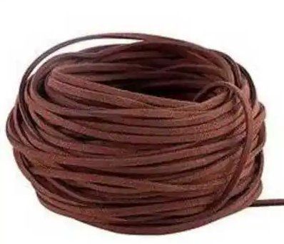 Brown Color Leather Thread