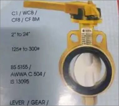 Mild Steel Butterfly Valve (Water Type)  Application: Industrial