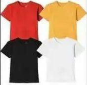 Skin Friendly Colored Kids T Shirt Bust Size: All Size  Centimeter (Cm)