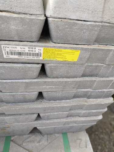 Zinc Ingots - 99.995% Purity , Special High Grade, LME Registered, Ready at Warehouse