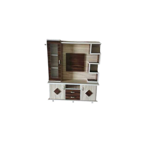 Wooden Showcase - Solid Wood, Rectangle Shape, White and Brown Color | Modern Floor Mounted Design, Termite Resistant, Easy to Clean, Excellent Finish, Long Service Life