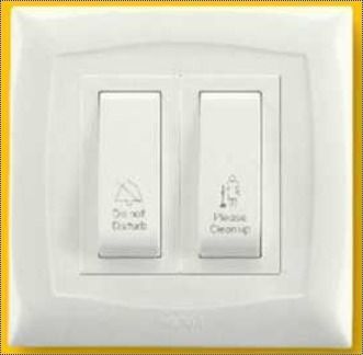 White Modular Electrical Switches