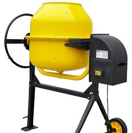 Yellow Automatic Mini Concrete Mixer