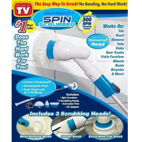 Hurricane Plastic Spin Scrubber - Material: Abs