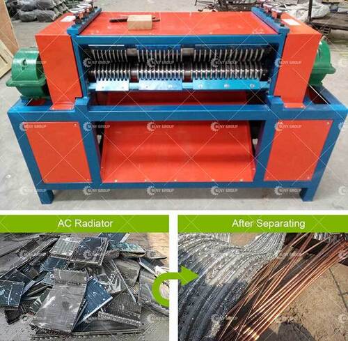 Stable Operation Scrap Copper Aluminum Separator For Radiator Recycling