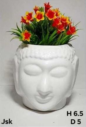 Ceramic Buddha Head Pot