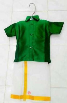 Kids Silk Shirt With Lungi Age Group: 1 To 10 Year