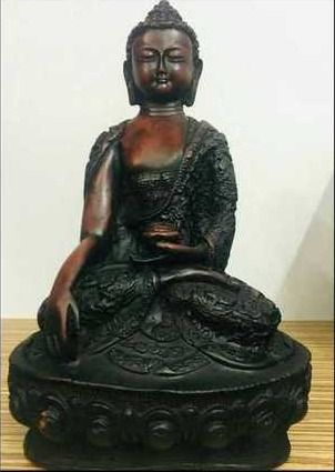 Wooden Meditation Buddha Statue