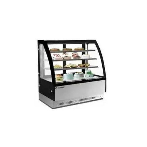 Crack Resistance Curved Glass Showcase Pastry Cabinet