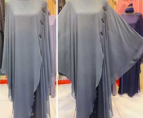 Latest Beautiful Gray Kaftan Abaya