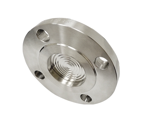 Durable Silver Round Stainless Steel Flange Connection For Pressure Gauge