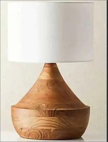 Decorative Wooden Base Table Lamp