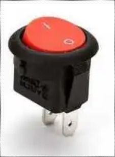 Black Single Pole Rocker Switch 