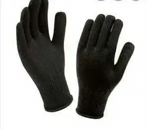 Plain Black Latex Hand Gloves