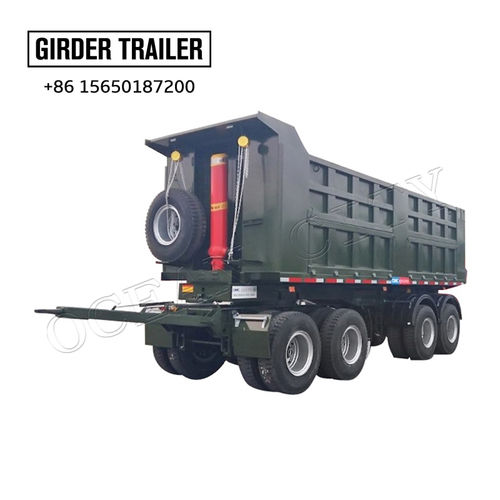 2 Axles Dump Draw Bar Semi Trailer Length: 7000*2500*(1500+1200) (Mm) Millimeter (Mm)