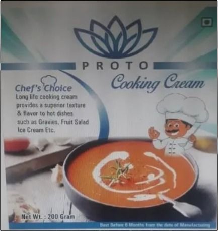 White Vegetable Rich Cooking Cream