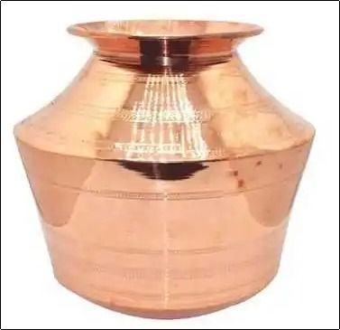 Round Copper Water Storage Container