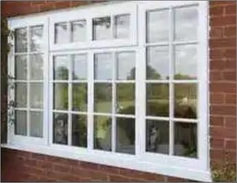 Upvc Glass White Windows