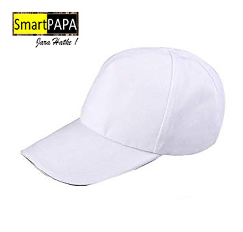 White Standard Khadi Cap For Adults