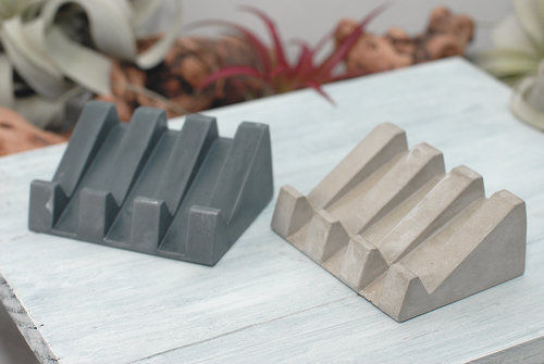 Bathroom Shelves Concrete Draining Soap Dish Kitchen Decor