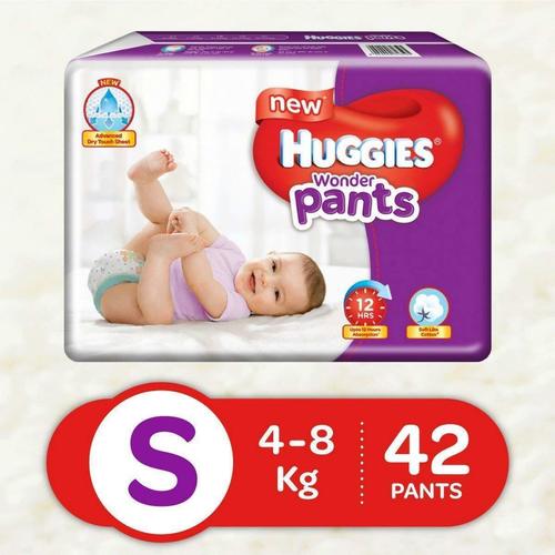 White Huggies Wonder Diapers Pants