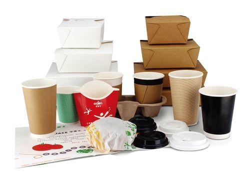 Available In Different Colors Food Service Disposable Paper Cup And Paper Containers With Custom Logo